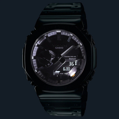 Pre-owned Casio G-shock Gm-b2100d-1ajf Full Metal Silver Bluetooth Solar Watch Japan F/s
