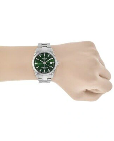 Pre-owned Tissot Gentleman Automatic 80 Silicium Men's Watch T127.407.11.091.01