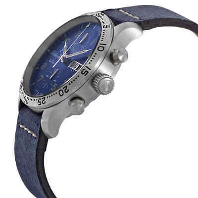 Pre-owned Mathey-tissot Type 21 Chronograph Automatic Blue Dial Men's Watch H1821chatlbuo