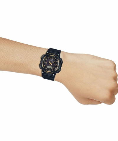 Pre-owned Casio Solar Digital Black Resin Aq-s810w-1a3vdf Unisex's Watch