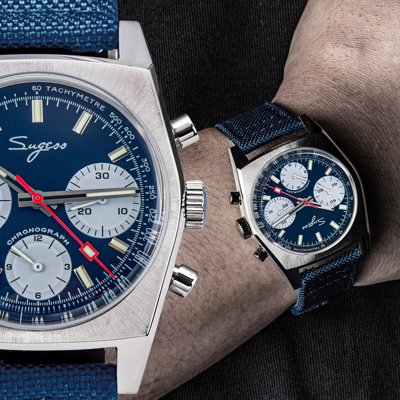 Pre-owned Sugess S419be Swan Neck X Domed Sapphire Chrono Mechanical Watch Seagull 1963
