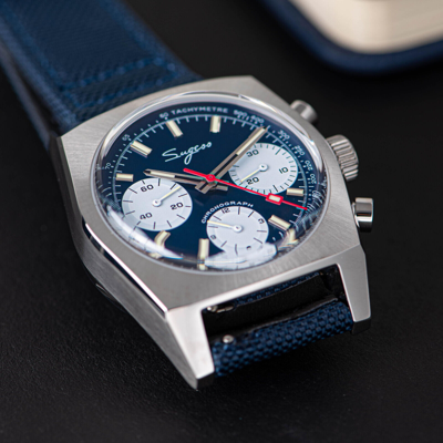 Pre-owned Sugess S419be Swan Neck X Domed Sapphire Chrono Mechanical Watch Seagull 1963