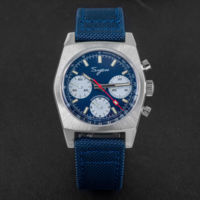 Pre-owned Sugess S419be Swan Neck X Domed Sapphire Chrono Mechanical Watch Seagull 1963