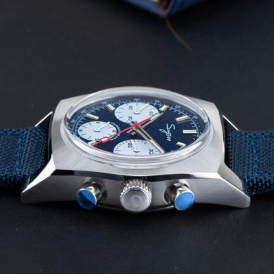 Pre-owned Sugess S419be Swan Neck X Domed Sapphire Chrono Mechanical Watch Seagull 1963