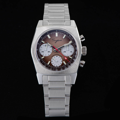 Pre-owned Sugess S419brs Swan Neck X Domed Sapphire Chrono Mechanical Watch Seagull 1963