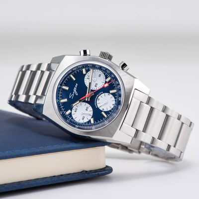 Pre-owned Sugess S419bes Swan Neck X Domed Sapphire Chrono Mechanical Watch Seagull 1963