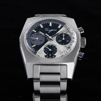 Pre-owned Sugess S419bws Swan Neck X Domed Sapphire Chrono Mechanical Watch Seagull 1963