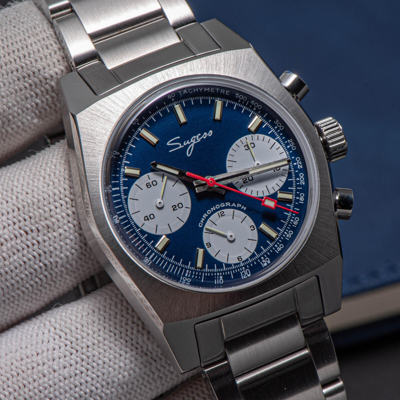 Pre-owned Sugess S419bes Swan Neck X Domed Sapphire Chrono Mechanical Watch Seagull 1963