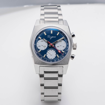 Pre-owned Sugess S419bes Swan Neck X Domed Sapphire Chrono Mechanical Watch Seagull 1963