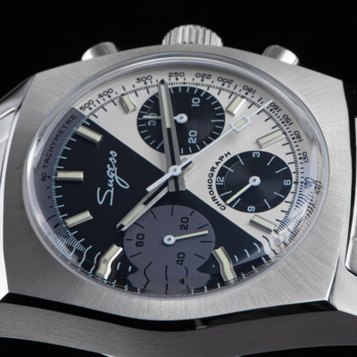 Pre-owned Sugess S419bws Swan Neck X Domed Sapphire Chrono Mechanical Watch Seagull 1963