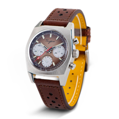 Pre-owned Sugess S419br Swan Neck X Domed Sapphire Chrono Mechanical Watch Seagull 1963