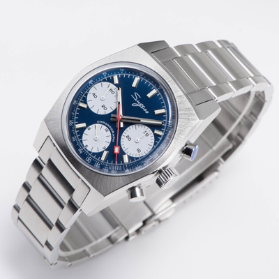 Pre-owned Sugess S419bes Swan Neck X Domed Sapphire Chrono Mechanical Watch Seagull 1963