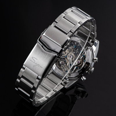 Pre-owned Sugess S419bws Swan Neck X Domed Sapphire Chrono Mechanical Watch Seagull 1963