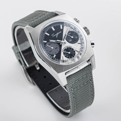 Pre-owned Sugess S419bw Swan Neck X Domed Sapphire Chrono Mechanical Watch Seagull 1963