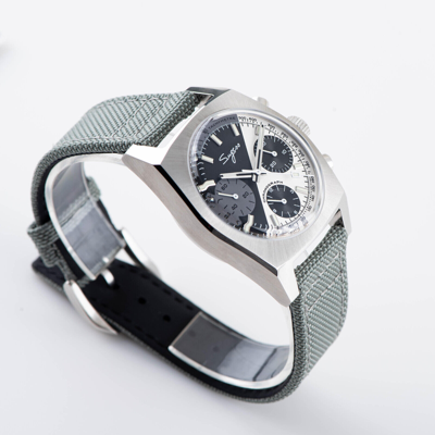 Pre-owned Sugess S419bw Swan Neck X Domed Sapphire Chrono Mechanical Watch Seagull 1963