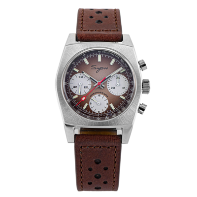 Pre-owned Sugess S419br Swan Neck X Domed Sapphire Chrono Mechanical Watch Seagull 1963