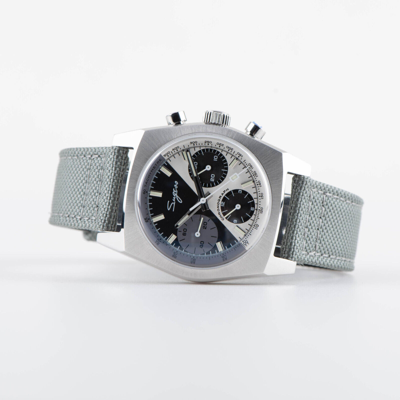 Pre-owned Sugess S419bw Swan Neck X Domed Sapphire Chrono Mechanical Watch Seagull 1963