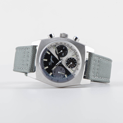Pre-owned Sugess S419bw Swan Neck X Domed Sapphire Chrono Mechanical Watch Seagull 1963
