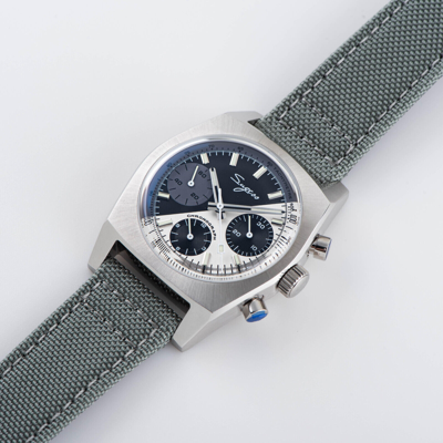 Pre-owned Sugess S419bw Swan Neck X Domed Sapphire Chrono Mechanical Watch Seagull 1963