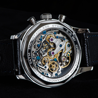 Pre-owned Sugess Chrono Heritage Swan Neck Blue Dial Chrono Watch Seagull 1963 Suchp007e