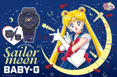 Pre-owned Baby-g G-shock Casio Wristwatch  Sailor Moon Collaboration Limited Ba-110xsm-2ajr