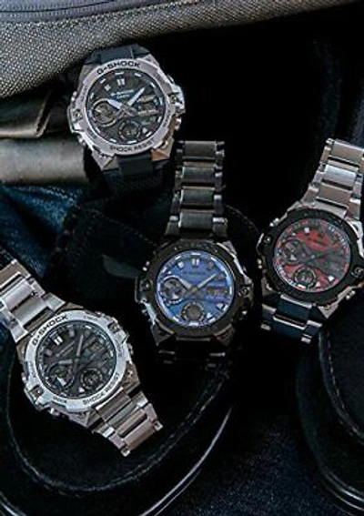 Pre-owned Casio G-shock Gst-b400bd-1a2jf G-steel Carbon Core Bluetooth Solar Men`s Watch