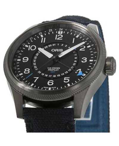 Pre-owned Oris Big Crown Propilot Gmt 57th Reno Air Men's Watch 01 798 7768 4284-set