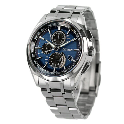 Pre-owned Citizen Watch Attesa At8040-57l Eco-drive Radio Clock Mens Watch Shipped From Jp