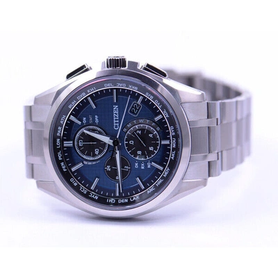 Pre-owned Citizen Watch Attesa At8040-57l Eco-drive Radio Clock Mens Watch Shipped From Jp