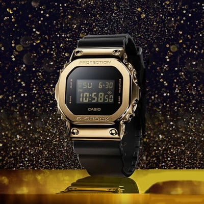 Pre-owned Casio Gm-5600g-9jf [g-shock Black & Gold Color Model] Japan Domestic