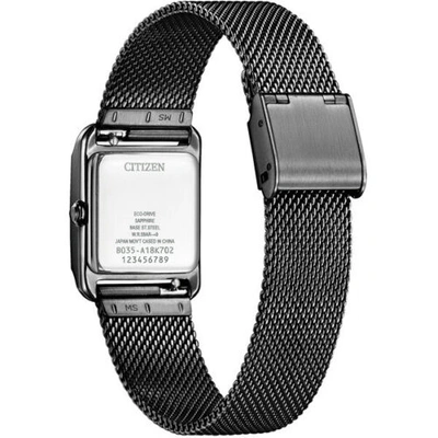 Pre-owned Citizen Ew5597-63l [eco-drive Square Collection With A Spare Band]