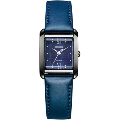 Pre-owned Citizen Ew5597-63l [eco-drive Square Collection With A Spare Band]