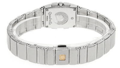 Pre-owned Omega Constellation Quadrella 25.3mm Wht Dial Women's Watch 1584.79.00