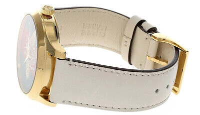 Pre-owned Gucci G-timeless 38mm Quartz Web Nylon Dial Women's Watch Ya1264128