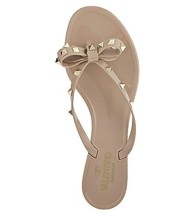 Valentino Garavani Womens Rockstud-embellished Flip-flops In Pink | ModeSens