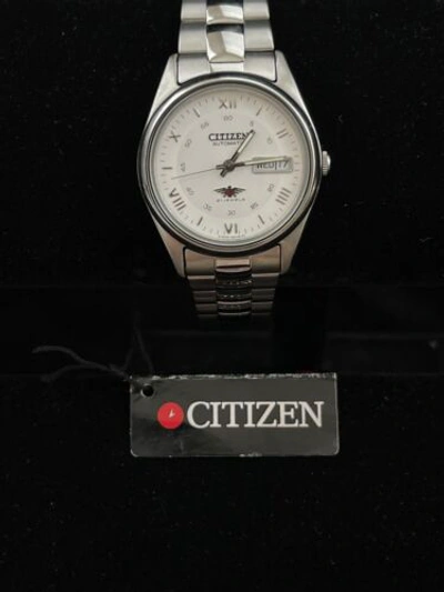 Pre-owned Citizen Nh3120-56ab Automatic Men Wristwatch Stainless Steel