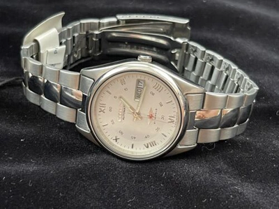 Pre-owned Citizen Nh3120-56ab Automatic Men Wristwatch Stainless Steel