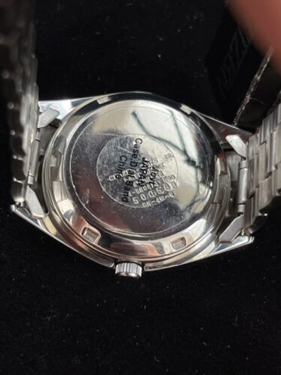 Pre-owned Citizen Nh3120-56ab Automatic Men Wristwatch Stainless Steel