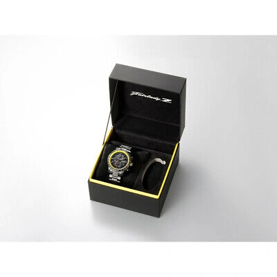 Pre-owned Citizen Attesa At8185-89e Nissan Fairlady Z Black Yellow Men's Watch In Box
