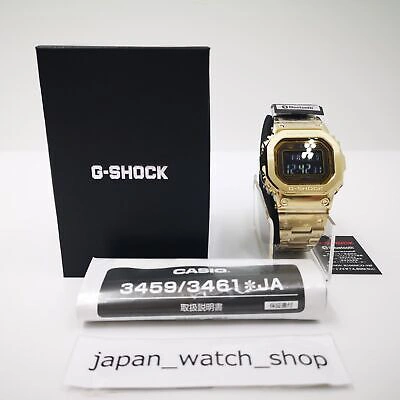 Pre-owned Casio G-shock Gmw-b5000gd-9jf Solar Radio Men's Watch Bluetooth In Box