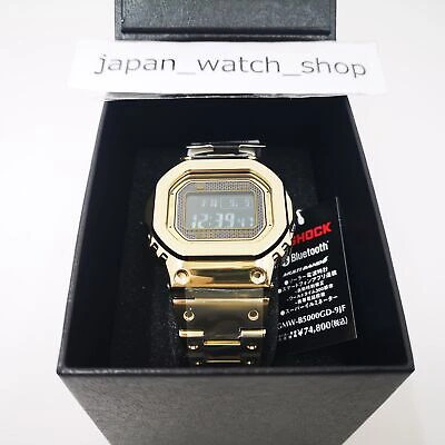 Pre-owned Casio G-shock Gmw-b5000gd-9jf Solar Radio Men's Watch Bluetooth In Box