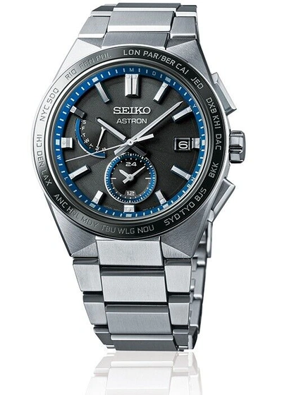 Pre-owned Seiko Astron Nexter 2nd Collection Nova Sbxy051 Men's Watch World Time Black