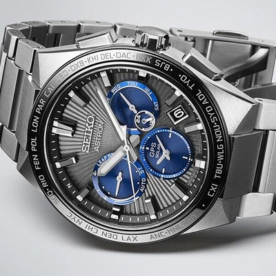 Pre-owned Seiko Astron Nexter 2nd Collection Nova Sbxc119 Men's Watch Gps Black 2022