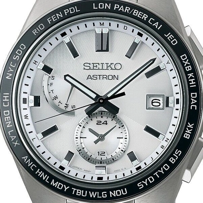 Pre-owned Seiko Astron Nexter 2nd Collection Nova Sbxy049 Men's Watch White Silver 2022
