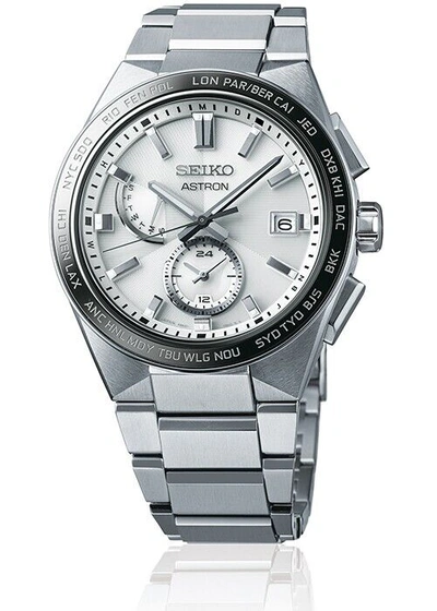 Pre-owned Seiko Astron Nexter 2nd Collection Nova Sbxy049 Men's Watch White Silver 2022