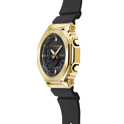 Pre-owned Casio G-shock Gm-2100g-1a9jf Gold Metal Case Series Analog Digital Men Watch