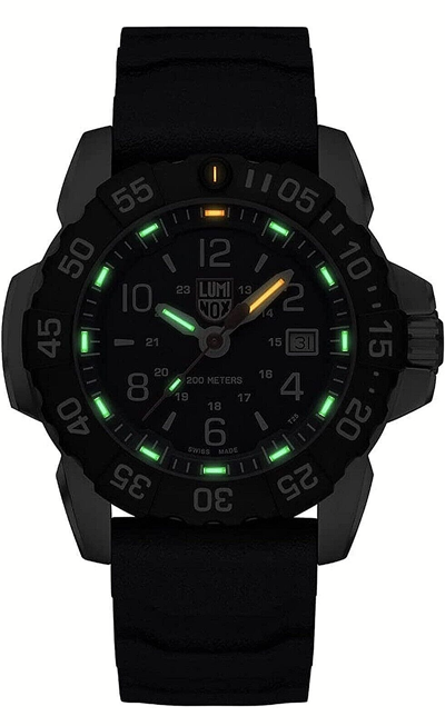 Pre-owned Luminox Factory  Navy Seal Blue Men's Watch Xs.3253.cb. Steel Case Carbonox Bezel