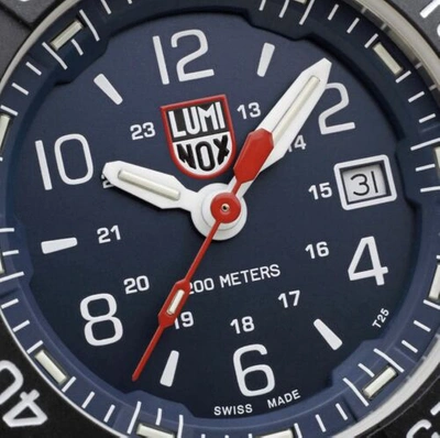 Pre-owned Luminox Factory  Navy Seal Blue Men's Watch Xs.3253.cb. Steel Case Carbonox Bezel
