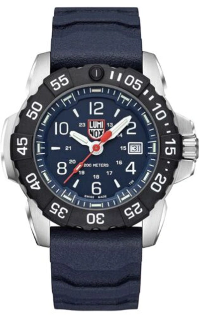 Pre-owned Luminox Factory  Navy Seal Blue Men's Watch Xs.3253.cb. Steel Case Carbonox Bezel