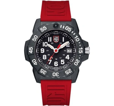 Pre-owned Luminox X Volition Navy Seal Set 45 Mm Dive Swiss Made Watch 3501.lm.vo.set